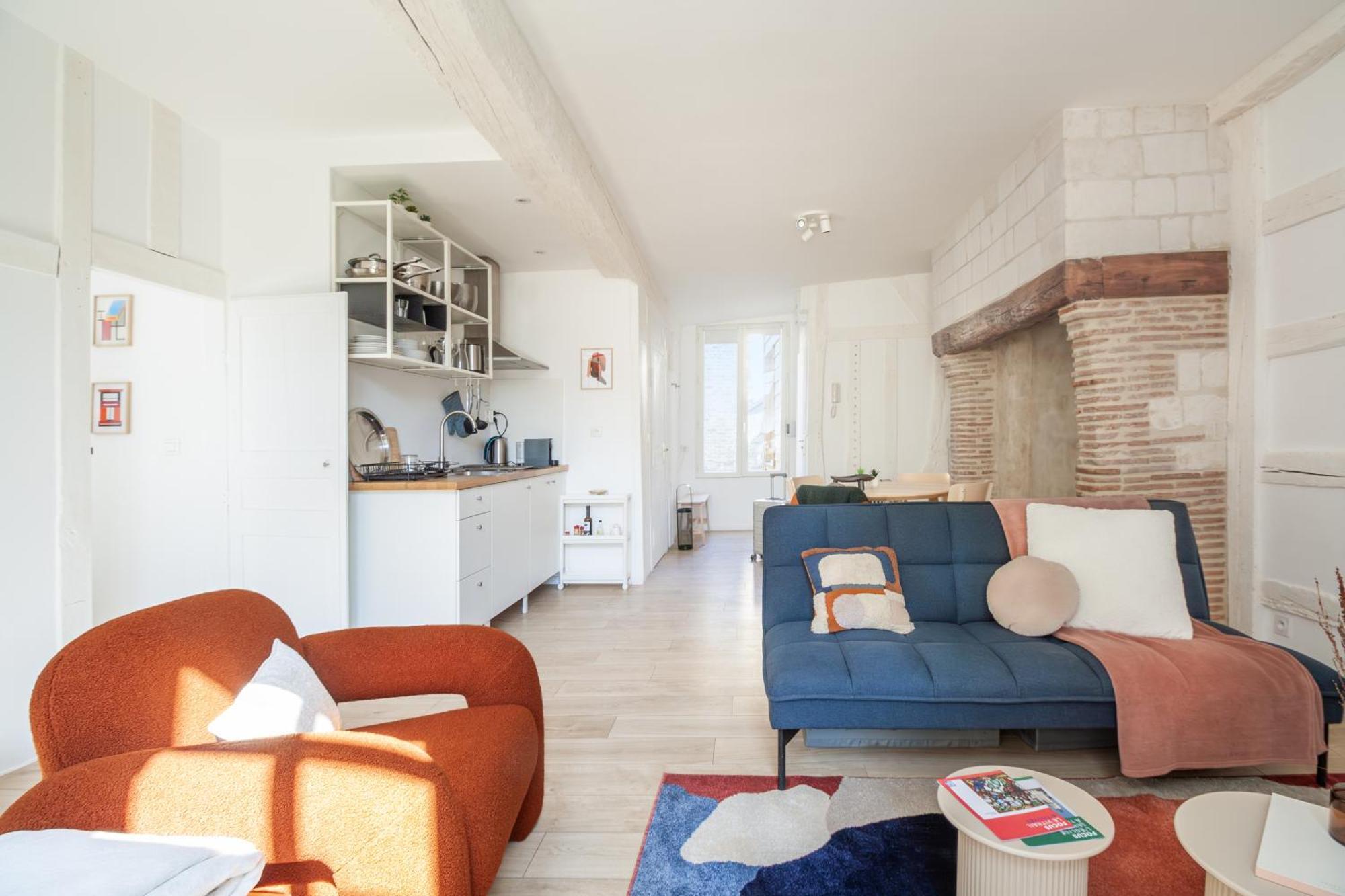特鲁瓦Le Loft Brunneval - Refuge Arty Du Xvie Siecle公寓 外观 照片